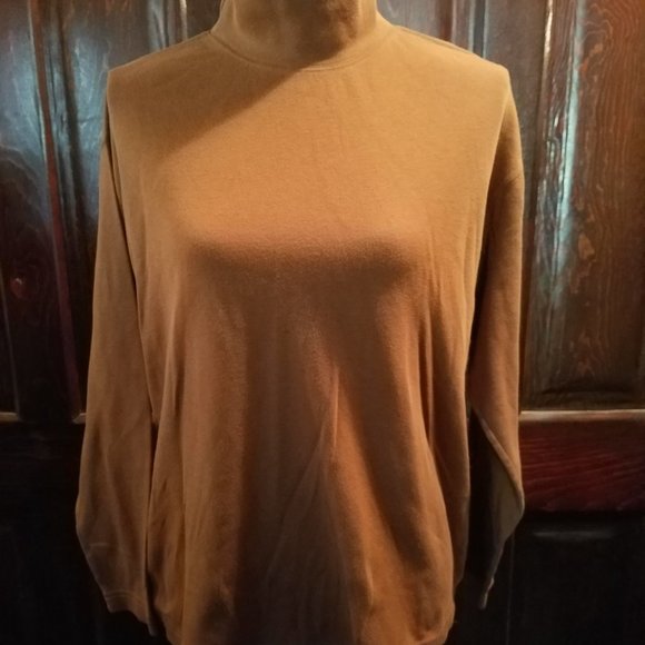 Caramel Brown Basic Edition Turtleneck - Picture 1 of 5